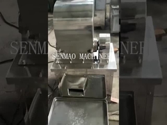 Machaque el azúcar de la roca con una amoladora gruesa